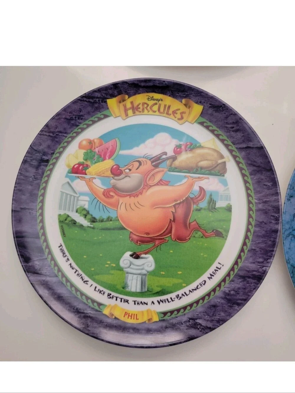 Disney Mcdonalds Hercules Character Dinner Plates - Assorted Color Set
